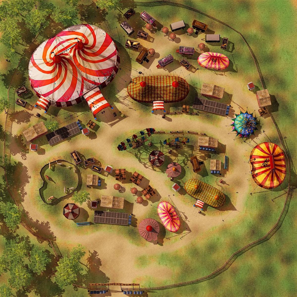 Travelling circus battlemap