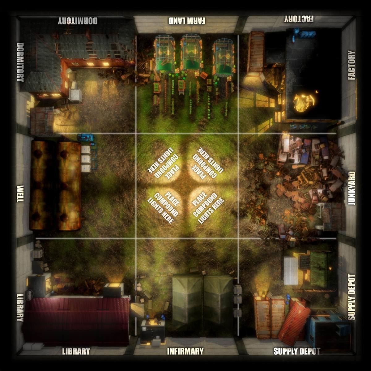 Modern compound battlemap