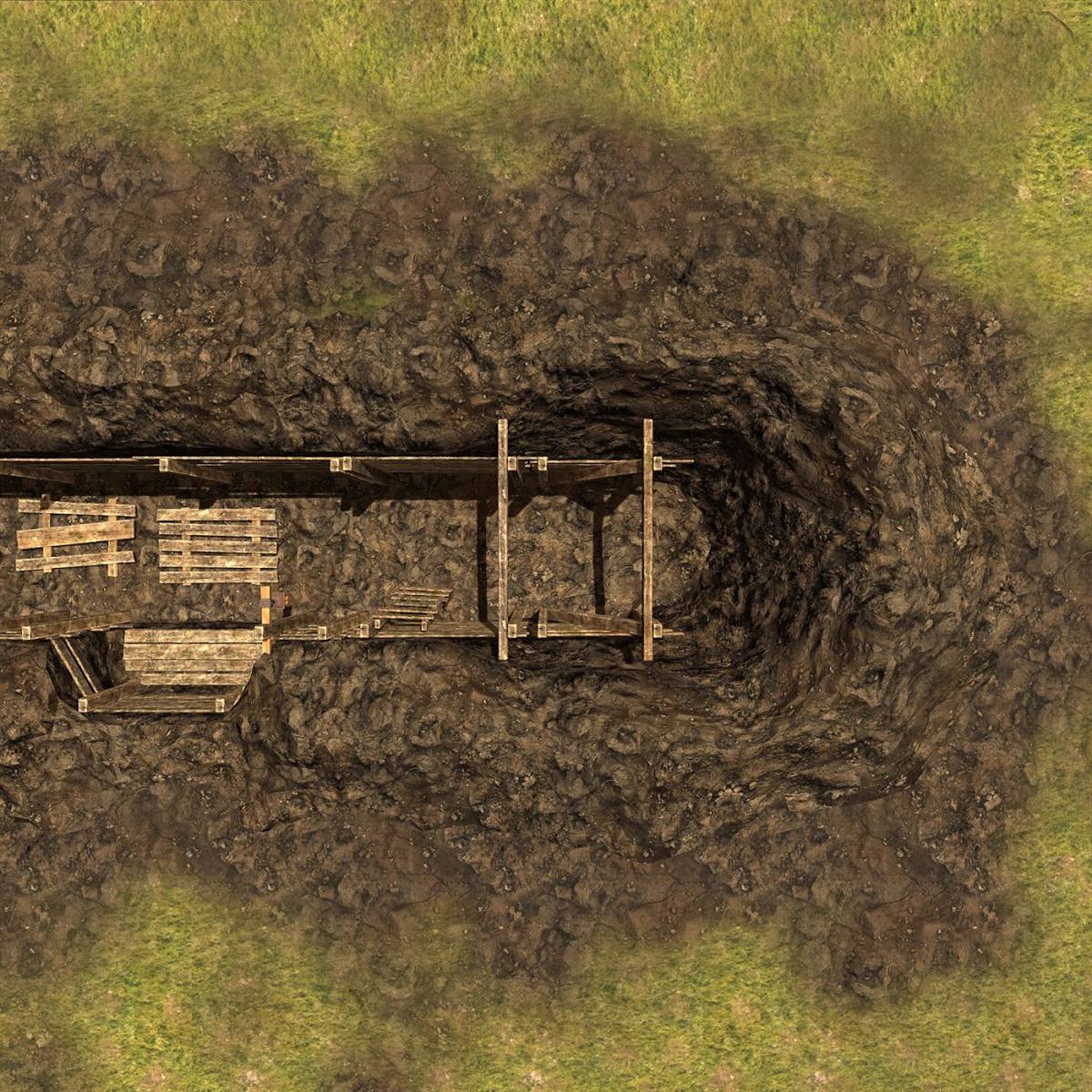 Cavern mouth battlemap